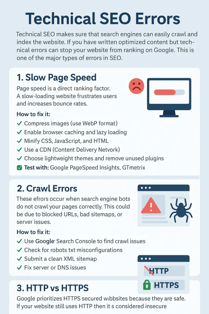 Technical SEO Errors
