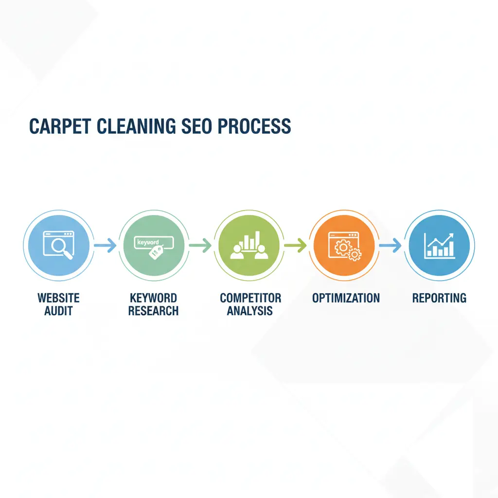 Carpet Cleaning SEO Services Workflow

