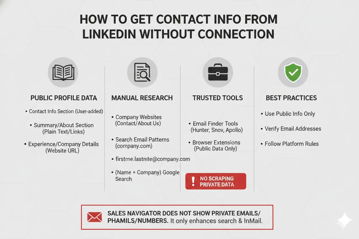 How to Get Contact Info from LinkedIn Without Connection
